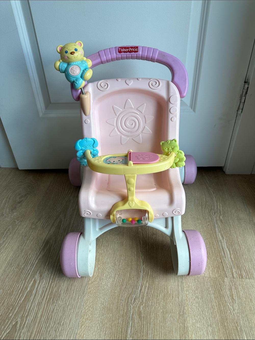 Fisher-Price Brilliant Basic Stroll-Along Walker Baby Push Toy Stroller